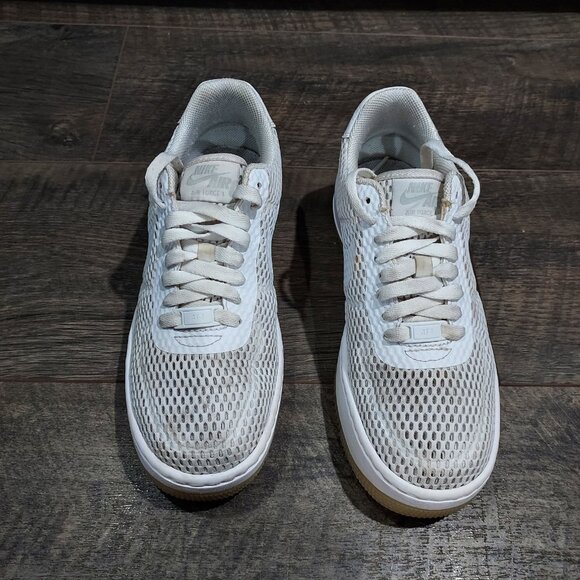 Nike Air Force 1 Upstep SI Particle Rose Athletic Shoes Womens 7.5 White Mesh - Picture 2 of 10